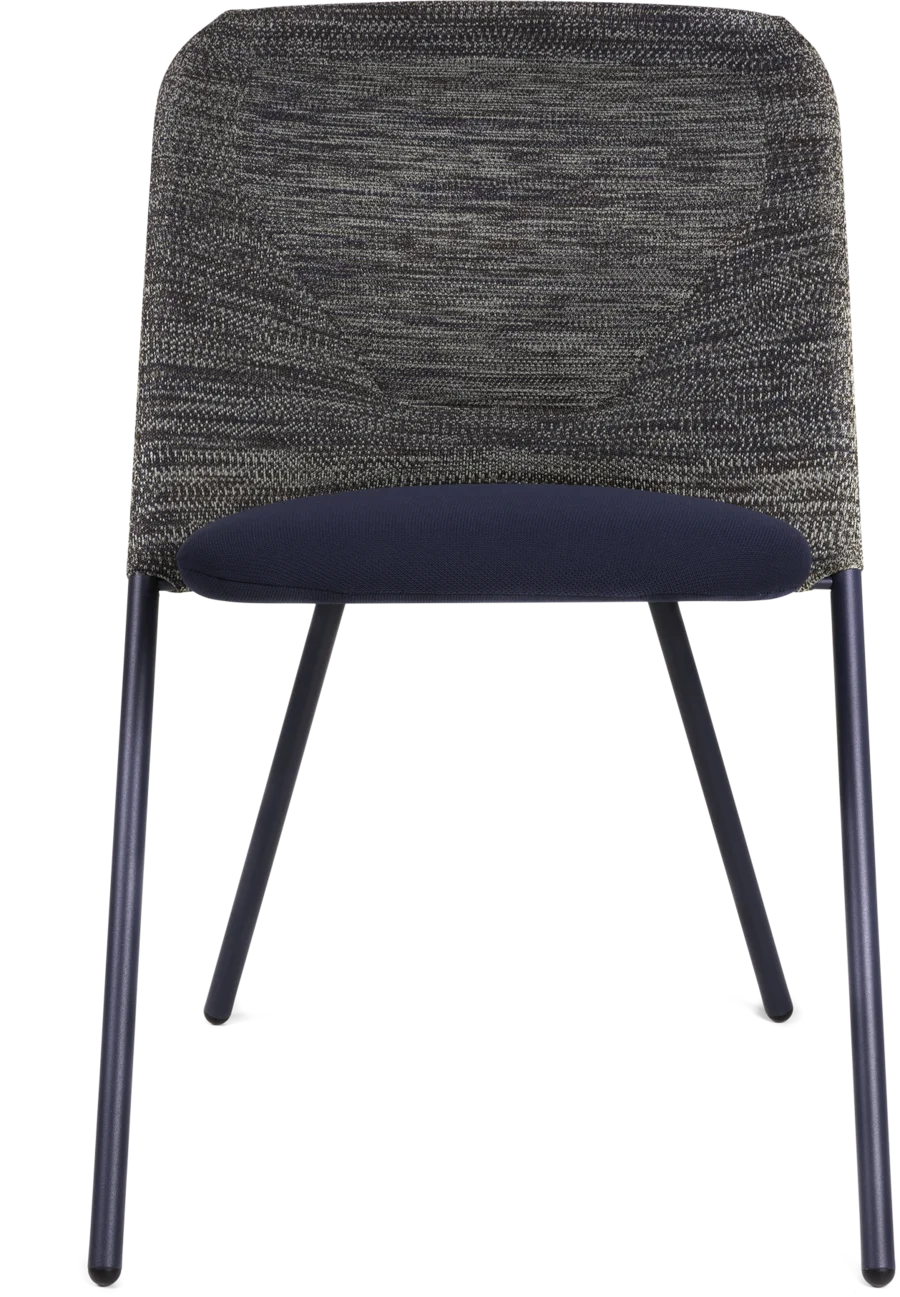Shift Dining Chair Blue Grey front side